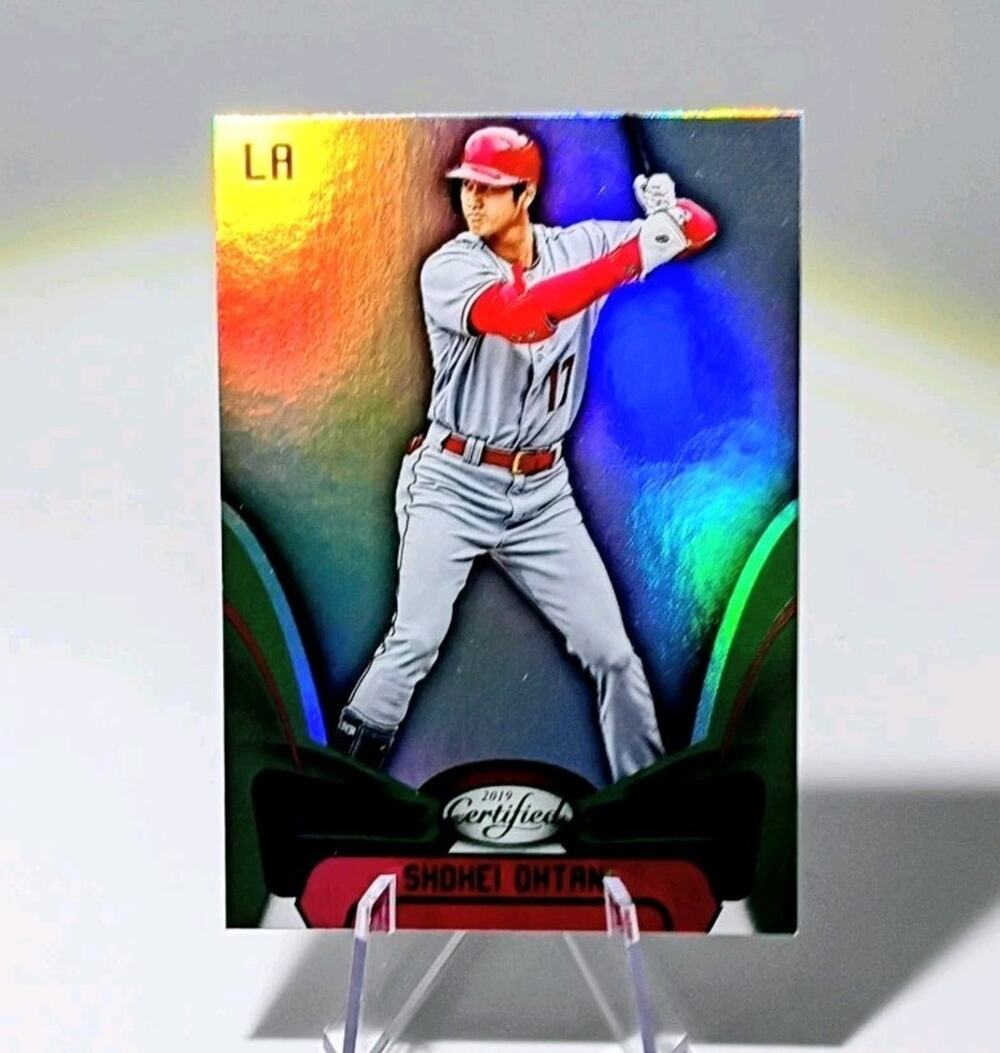 2019 Panini Chronicles - Certified SHOHEI OHTANI #5 Green REFRACTOR